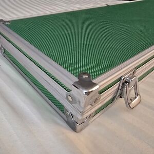 Green and Silver Carrying Case